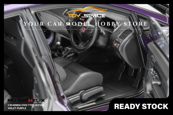[MOTORHELIX] 1:18 Honda Civic Type R (FD2) Premium Deep Violet Purple