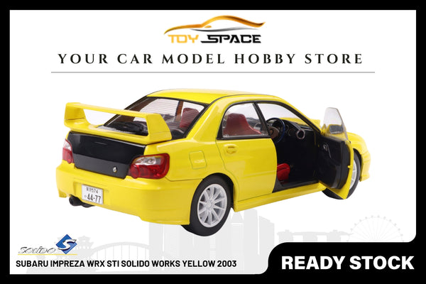 [SOLIDO] 1:18 Subaru Impreza WRX STI Solido Works Yellow 2003