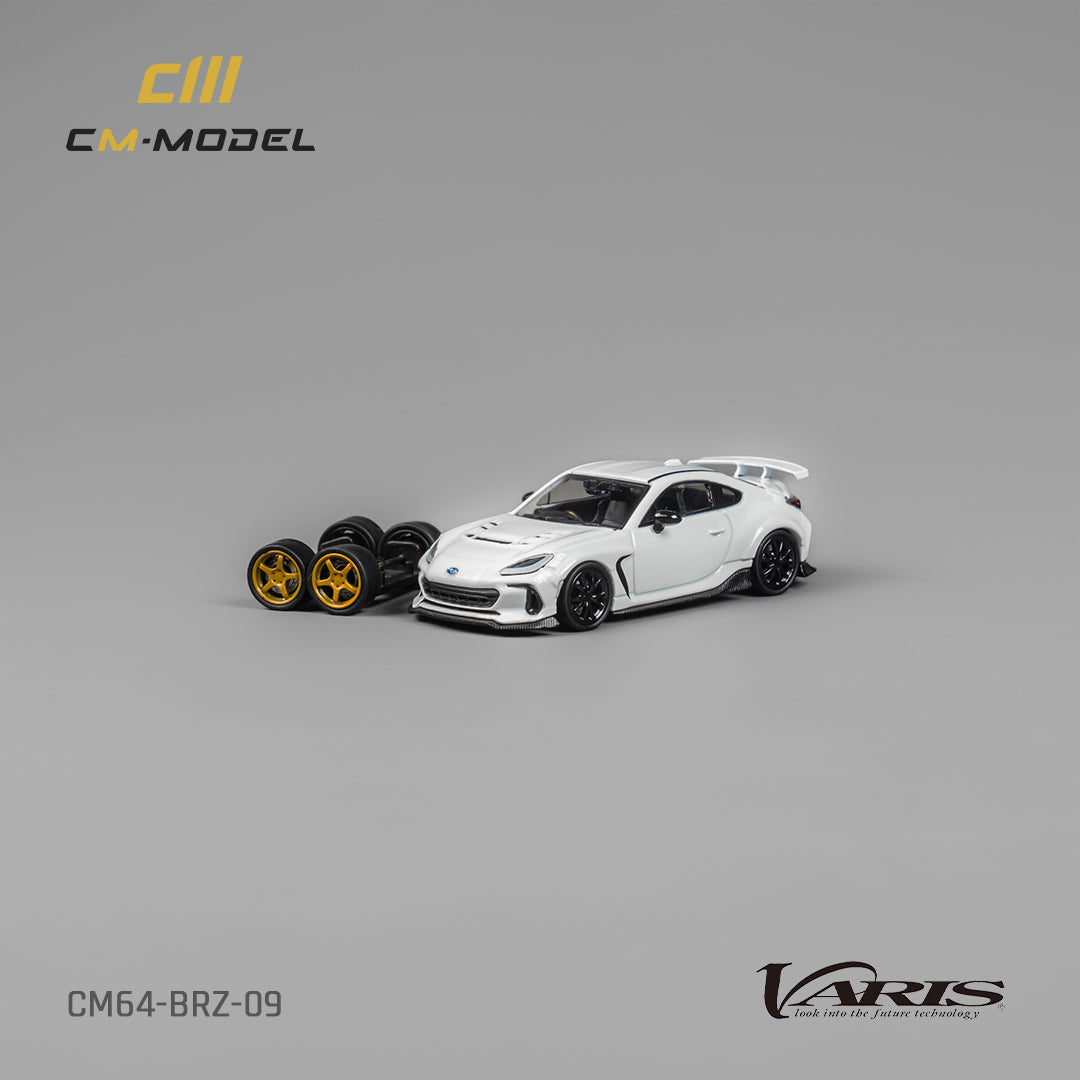 [CM MODEL] 1:64 Subaru BRZ Varis Widebody White