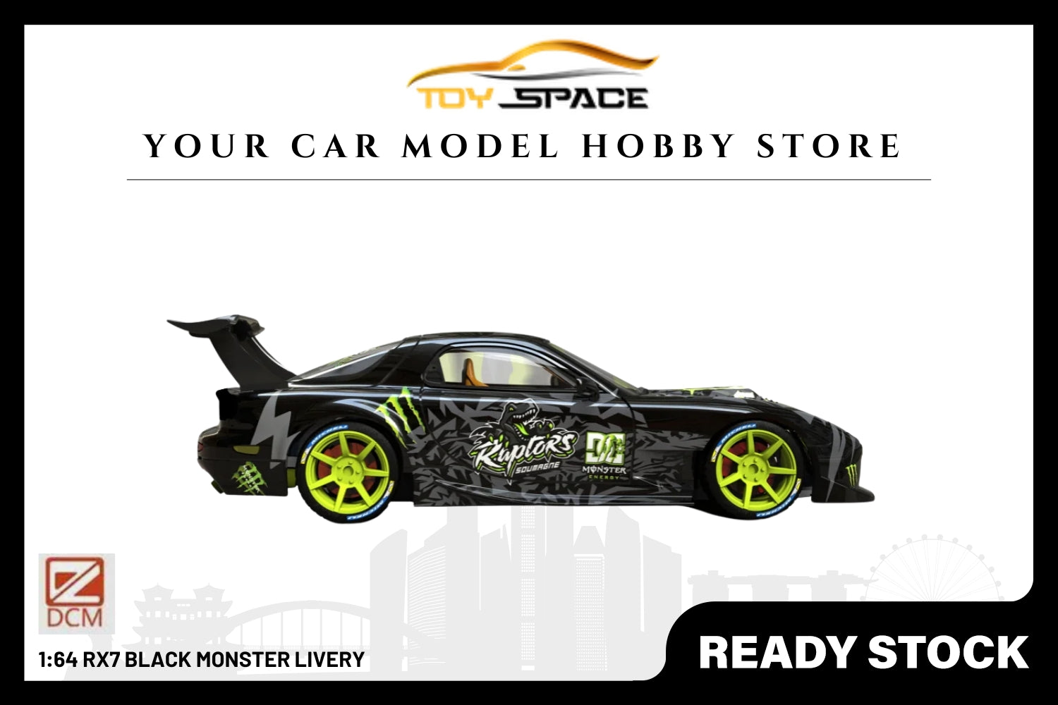 [DCM] 1:64 RX7 Black Monster Livery