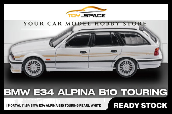[MORTAL] 1:64 BMW E34 Alpina B10 Touring Pearl White