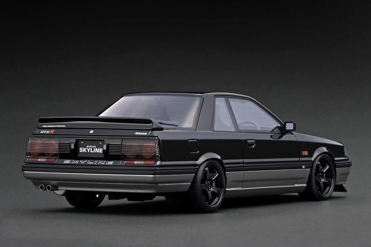 [IGNITION MODEL] 1:18 Nissan Skyline GTS-R (R31) Black/Silver [IG4010]