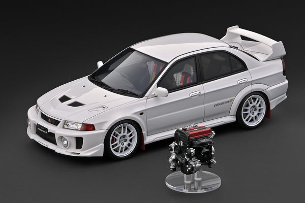 [IGNITION MODEL] 1:18 Mitsubishi Lancer Evolution V (CP9A) White With 4G63Engine [IG4018]