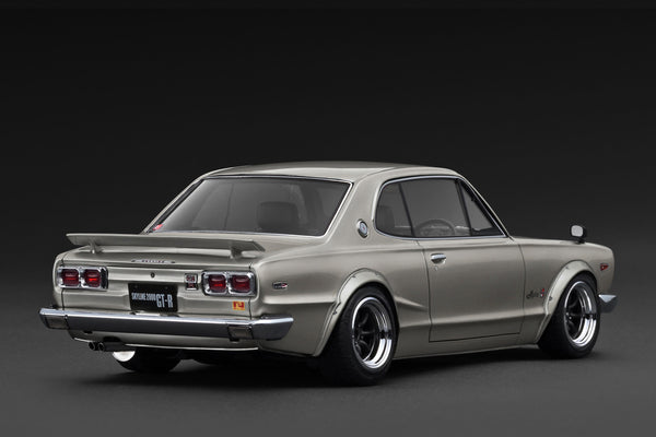 [IGNITION MODEL] 1:18 Nissan Skyline 2000 GT-R (KPGC10) Dark Silver [IG4032]
