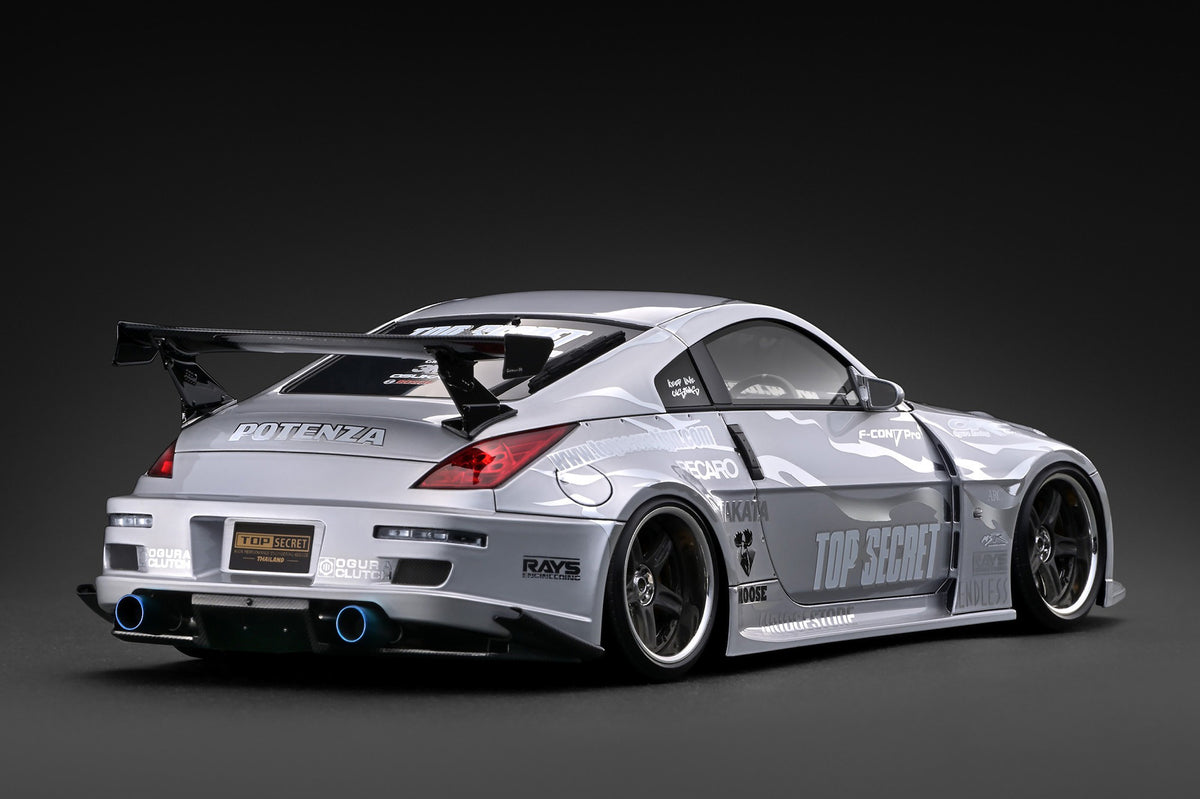 [IGNITION MODEL] 1:18 Top Secret Fairlady Z (Z33) Silver [IG4047] - Toy Space Diecast Online Store Singapore