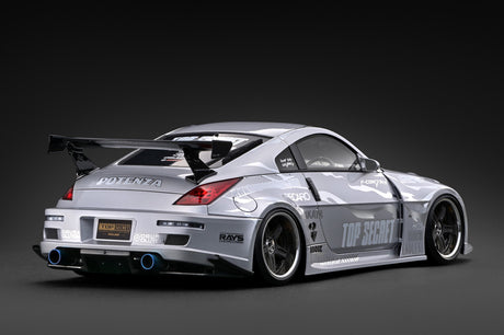 [IGNITION MODEL] 1:18 Top Secret Fairlady Z (Z33) Silver [IG4047] - Toy Space Diecast Online Store Singapore
