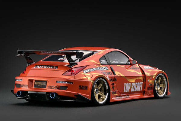 [IGNITION MODEL] 1:18 Top Secret Fairlady Z (Z33) Orange Metallic [IG4050]