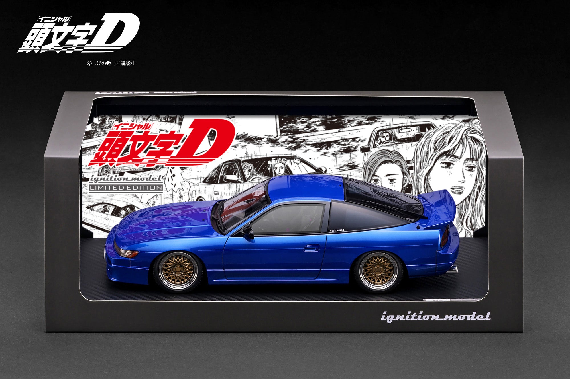 [IGNITION MODEL] 1:18 INITIAL D Nissan Sileighty Blue [IG4069]