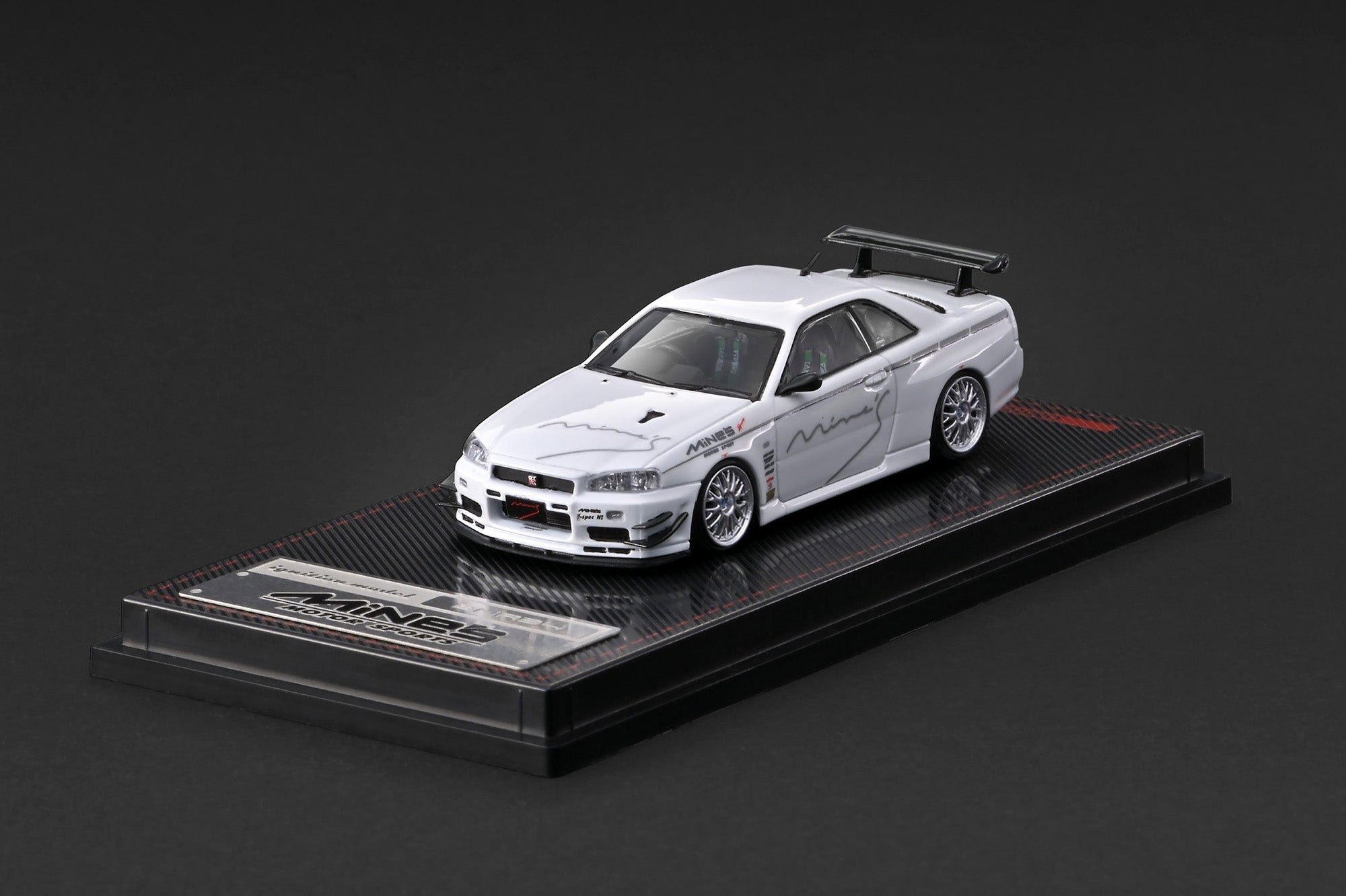 [IGNITION MODEL] 1:64 Nissan Skyline GT-R Mine's (R34) White [IG4092]