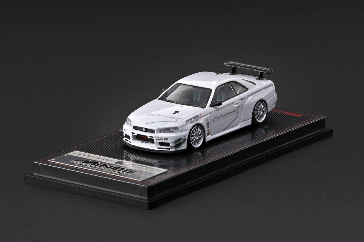 [IGNITION MODEL] 1:64 Nissan Skyline GT-R Mine's (R34) White [IG4092]
