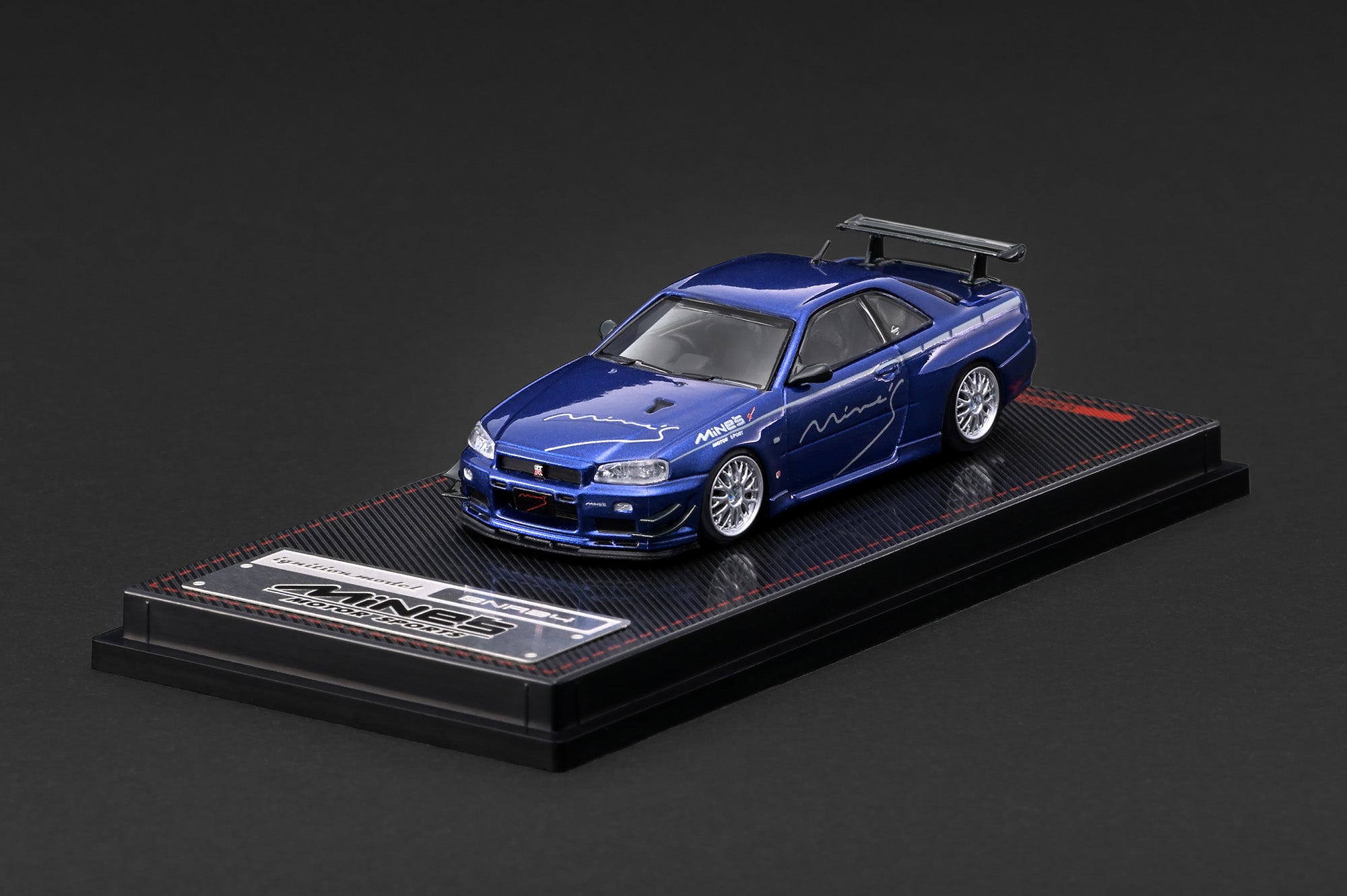 [IGNITION MODEL] 1:64 Nissan Skyline GT-R Mine's (R34) Blue Metallic [IG4094]