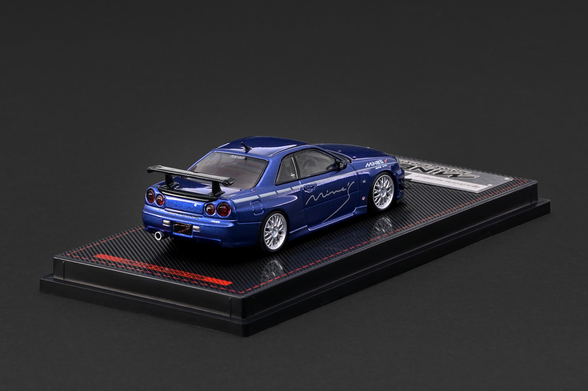 [IGNITION MODEL] 1:64 Nissan Skyline GT-R Mine's (R34) Blue Metallic [IG4094]