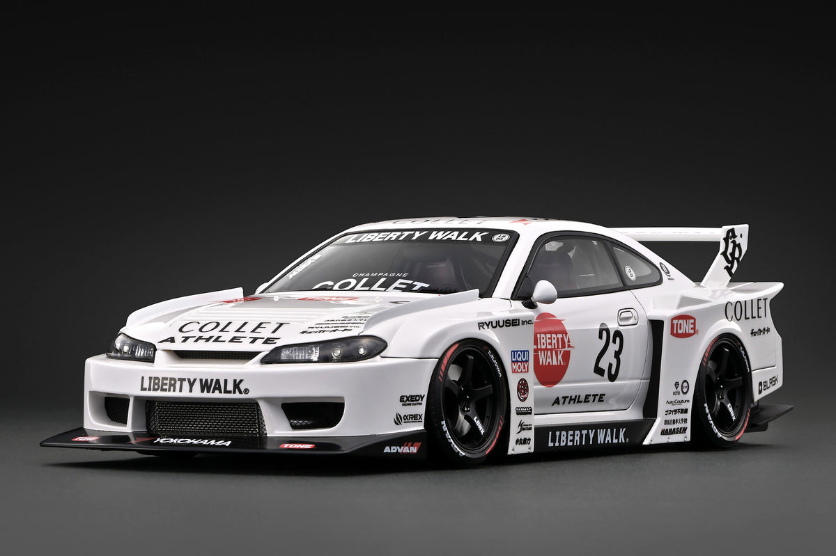 [IGNITION MODEL] 1:18 LB-Super Silhouette S15 Silvia White [IG4137] - Toy Space Diecast Online Store Singapore