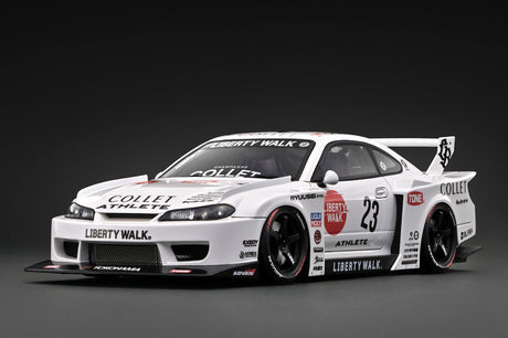 [IGNITION MODEL] 1:18 LB-Super Silhouette S15 Silvia White [IG4137] - Toy Space Diecast Online Store Singapore