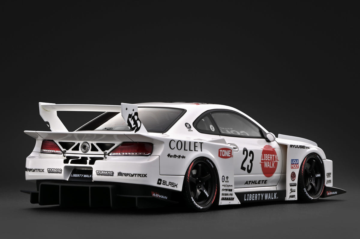 [IGNITION MODEL] 1:18 LB-Super Silhouette S15 Silvia White [IG4137] - Toy Space Diecast Online Store Singapore