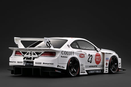 [IGNITION MODEL] 1:18 LB-Super Silhouette S15 Silvia White [IG4137] - Toy Space Diecast Online Store Singapore