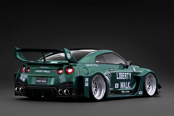[IGNITION MODEL] 1:18 LB-Silhouette Works GT Nissan 35GT-RR Green Metallic [IG4140]