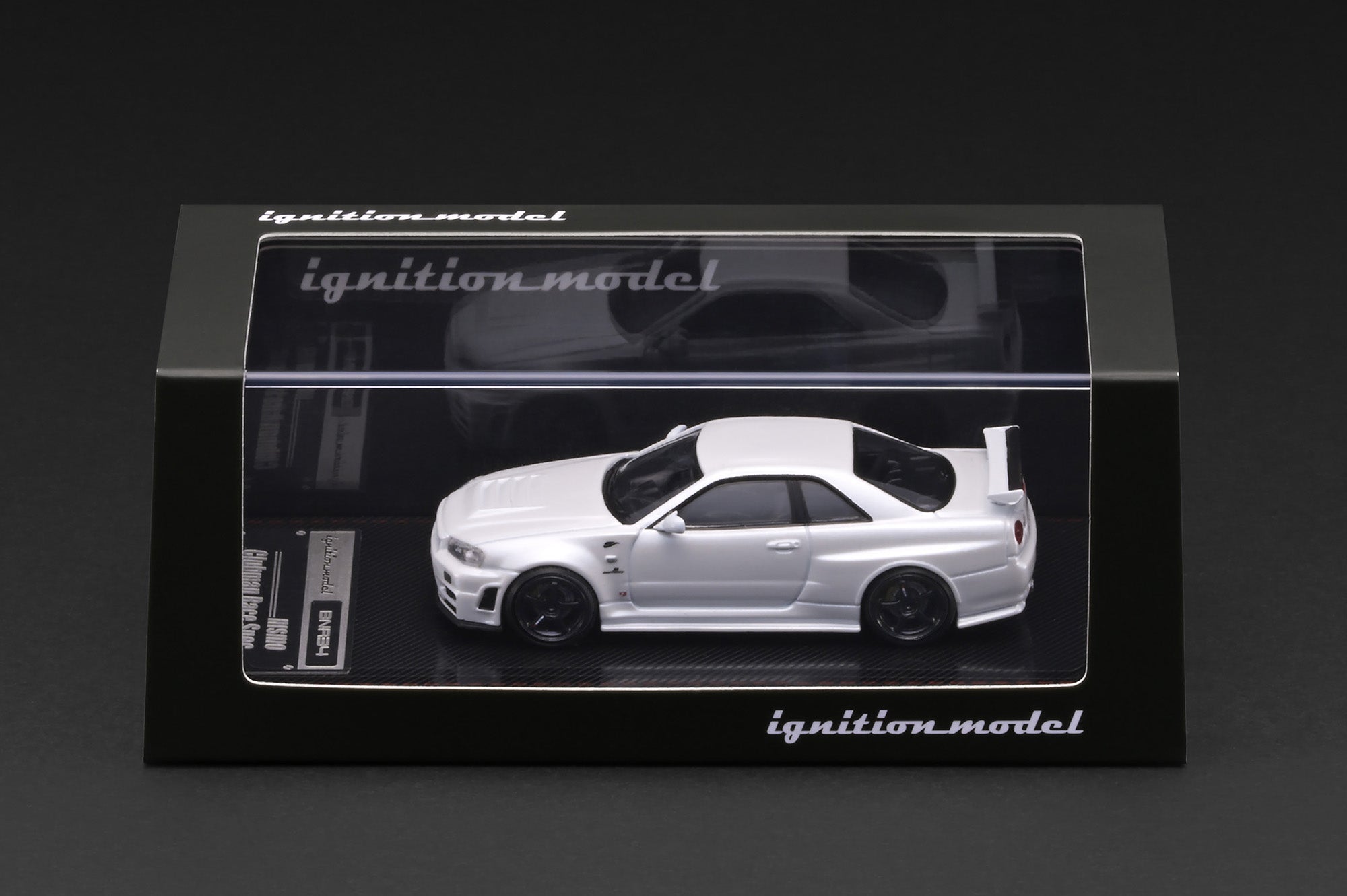 [IGNITION MODEL] 1:64 Nissan Skyline GT-R (BNR34) Nismo Customized White Metallic [IG4175] - Toy Space Diecast Online Store Singapore