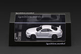 [IGNITION MODEL] 1:64 Nissan Skyline GT-R (BNR34) Nismo Customized White Metallic [IG4175] - Toy Space Diecast Online Store Singapore