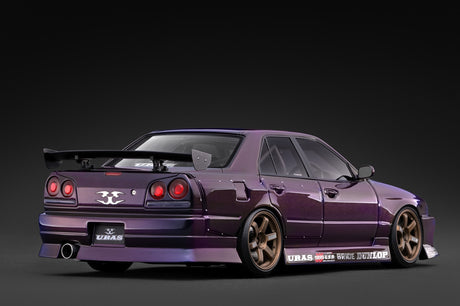 [IGNITION MODEL] 1:18 Uras Skyline ER34 Purple Metallic [IG4200] - Toy Space Diecast Online Store Singapore