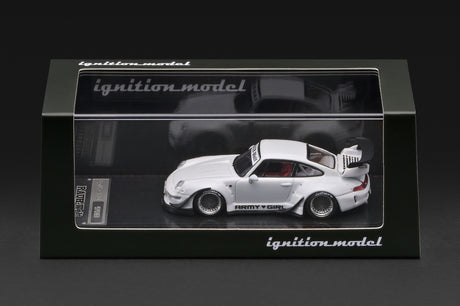 [IGNITION MODEL] 1:64 RWB 993 White Metallic [IG4216] - Toy Space Diecast Online Store Singapore