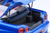 Autoart 1/18 Nismo R34 GT-R Nismo Z-Tune Bayside Blue with Carbon Bonnet [77460]