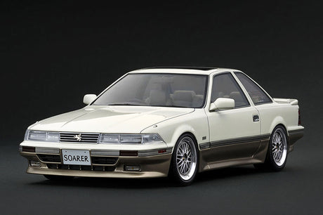 [IGNITION MODEL] 1:18 Toyota Soarer (Z20) 3.0GT-Limited Pearl White/Gold [IG4326] - Toy Space Diecast Online Store Singapore