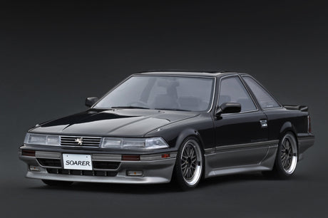 [IGNITION MODEL] 1:18 Toyota Soarer (Z20) 2.0GT-Twin Turbo L Black/Silver [IG4327] - Toy Space Diecast Online Store Singapore