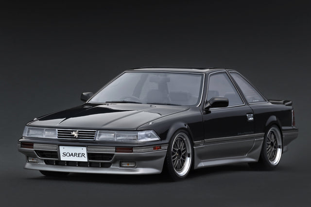[IGNITION MODEL] 1:18 Toyota Soarer (Z20) 2.0GT-Twin Turbo L Black/Silver [IG4327] - Toy Space Diecast Online Store Singapore