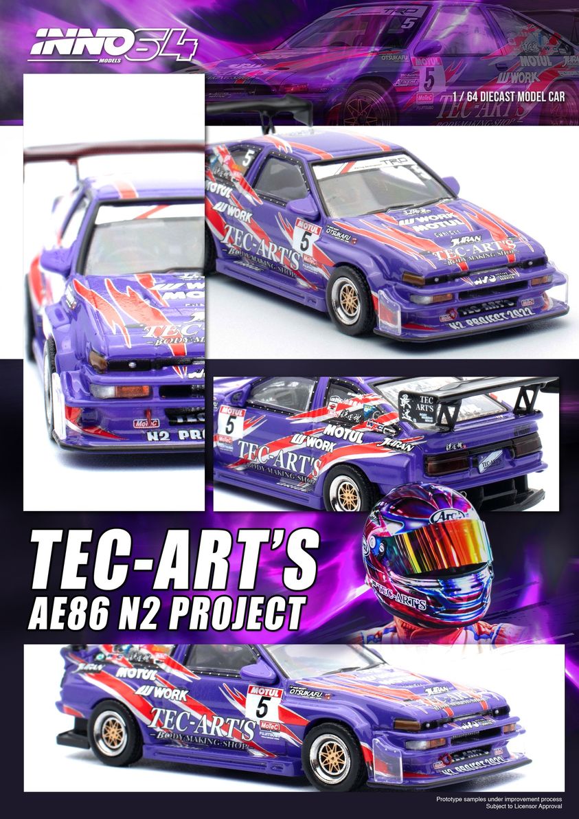 [INNO64] Toyota AE86 N2 Tec-Art's Yoshinori Kamata [Special Edition]