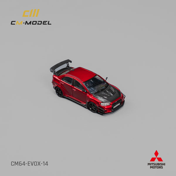 [CM MODEL] 1:64 Mitsubishi Lancer Evo X Varis Metallic Red