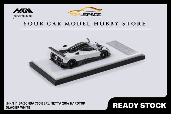 [HKM] 1:64 Zonda 760 Berlinetta 2014 Hardtop Glacier White