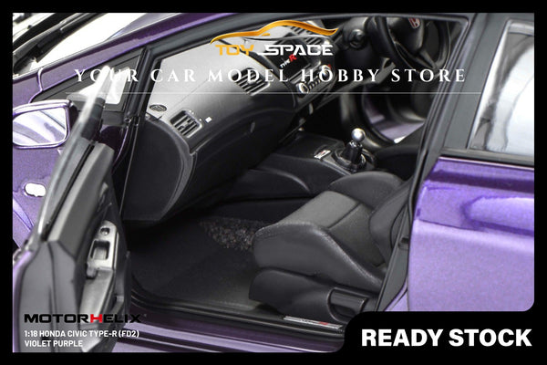 [MOTORHELIX] 1:18 Honda Civic Type R (FD2) Premium Deep Violet Purple