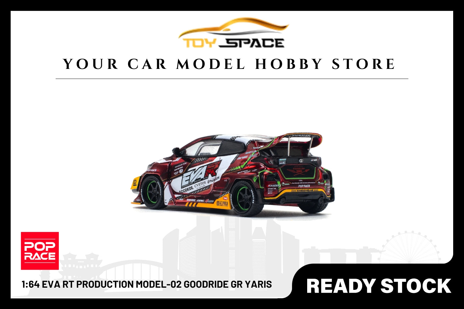 [POP RACE] 1:64 Eva RT Production Model-02 Goodride GR Yaris