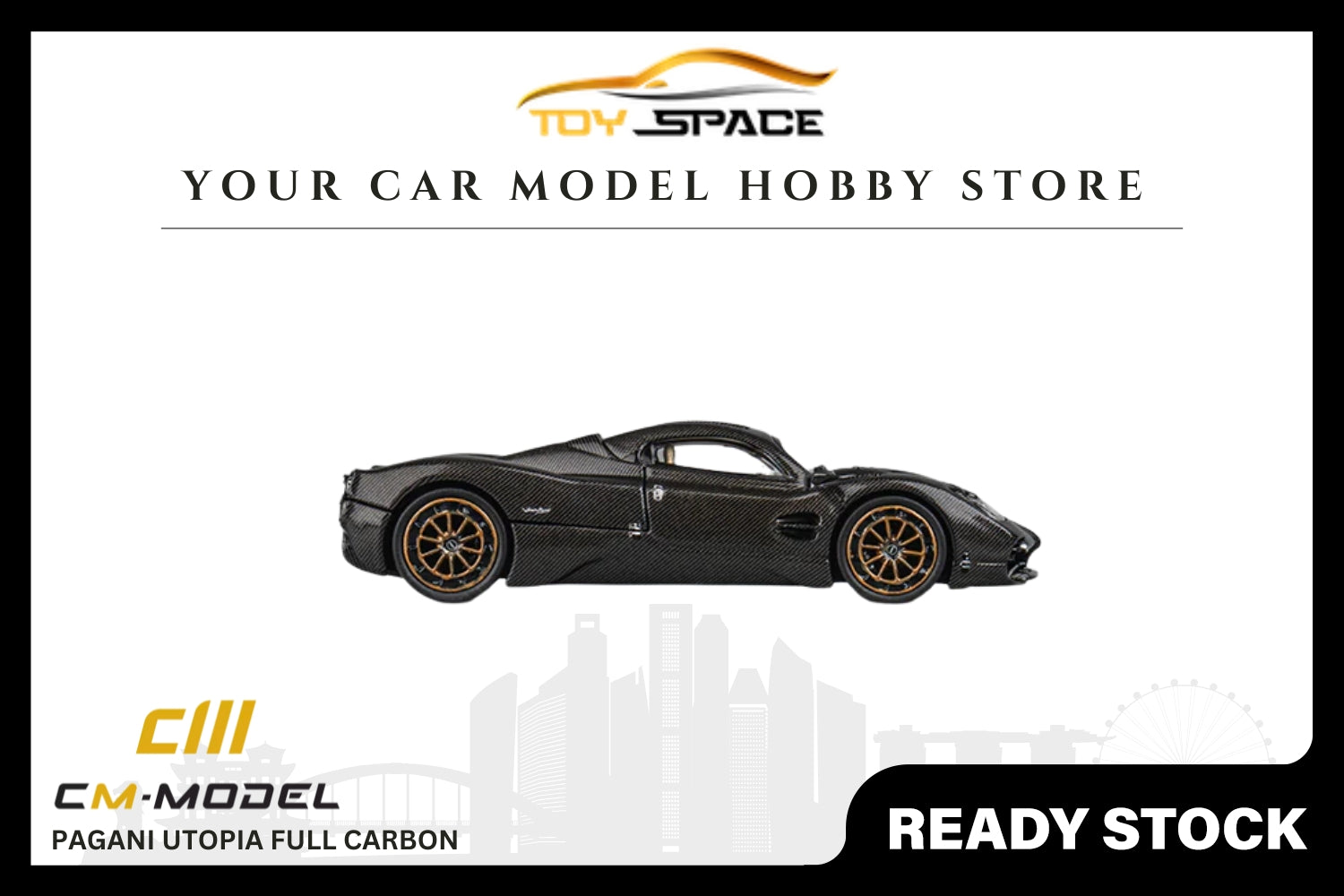 [CM MODEL] 1:64 Pagani Utopia Full Carbon