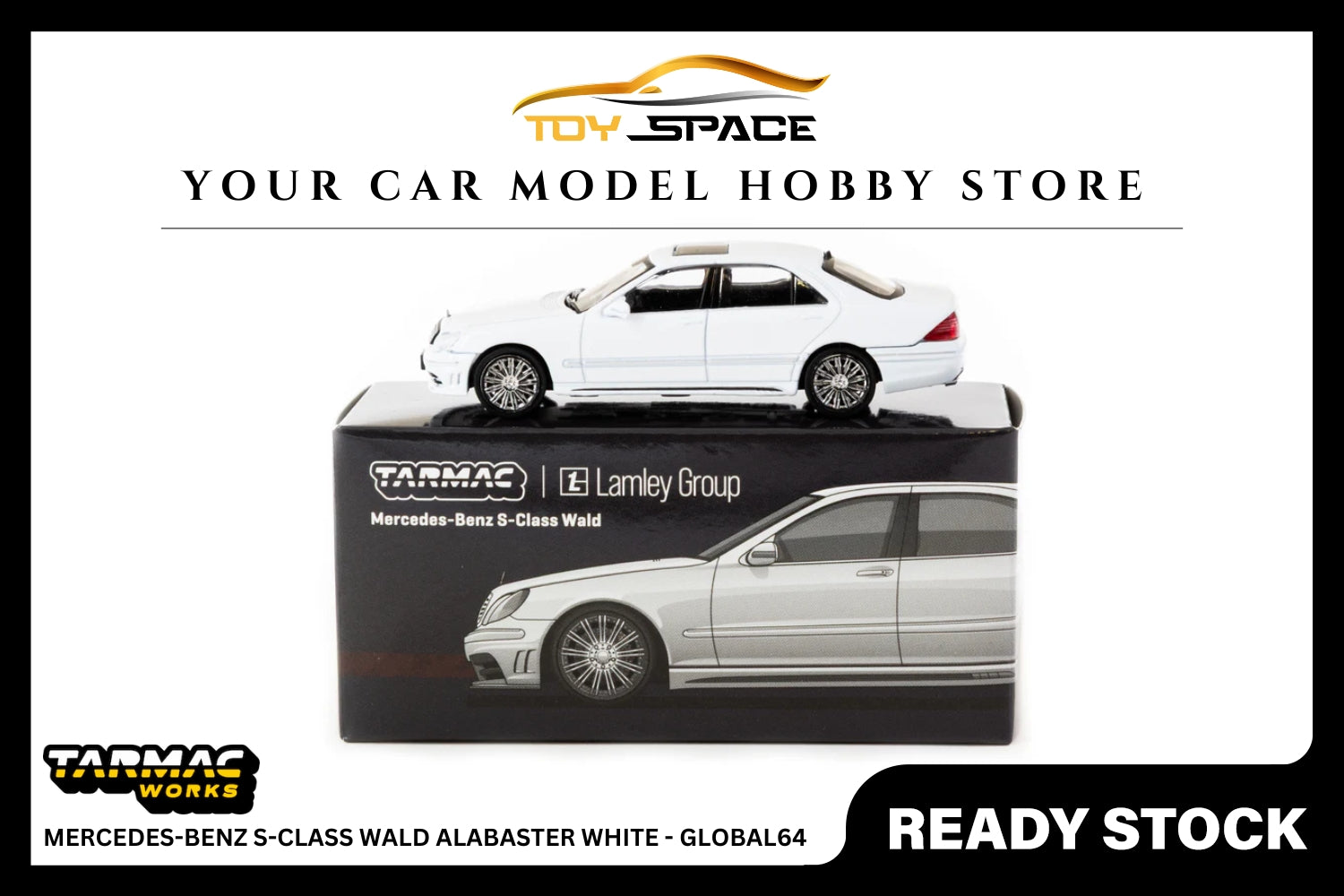 [TARMAC WORKS] 1:64 Mercedes-Benz S-Class Wald Alabaster White - GLOBAL64