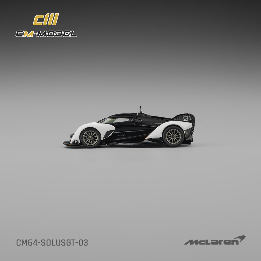 [CM MODEL] 1:64 Mclaren Solus GT Black/White