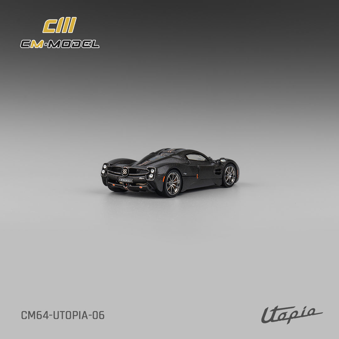 [CM MODEL] 1:64 Pagani Utopia Full Carbon With Red Line