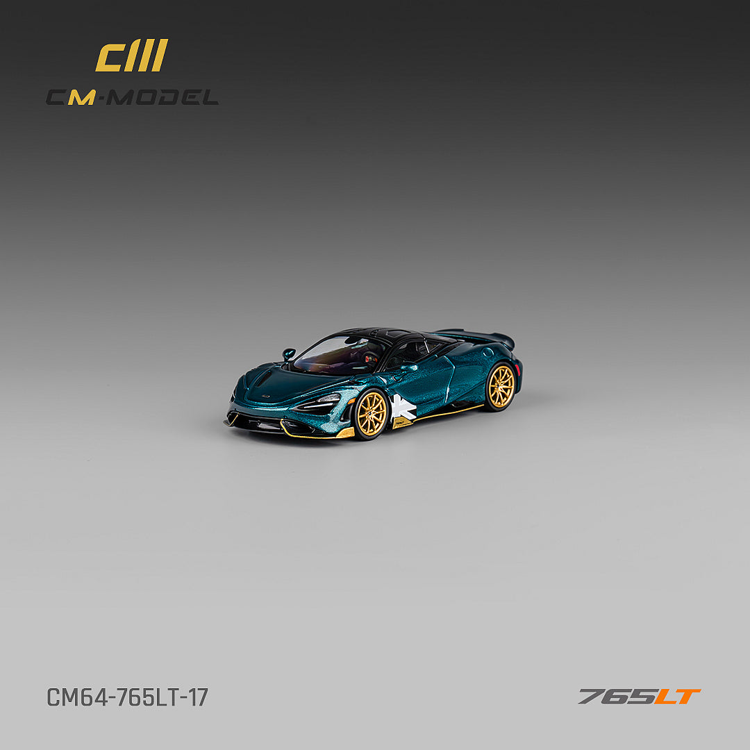 [CM MODEL] 1/64 Mclaren 765LT Metallic Black Green