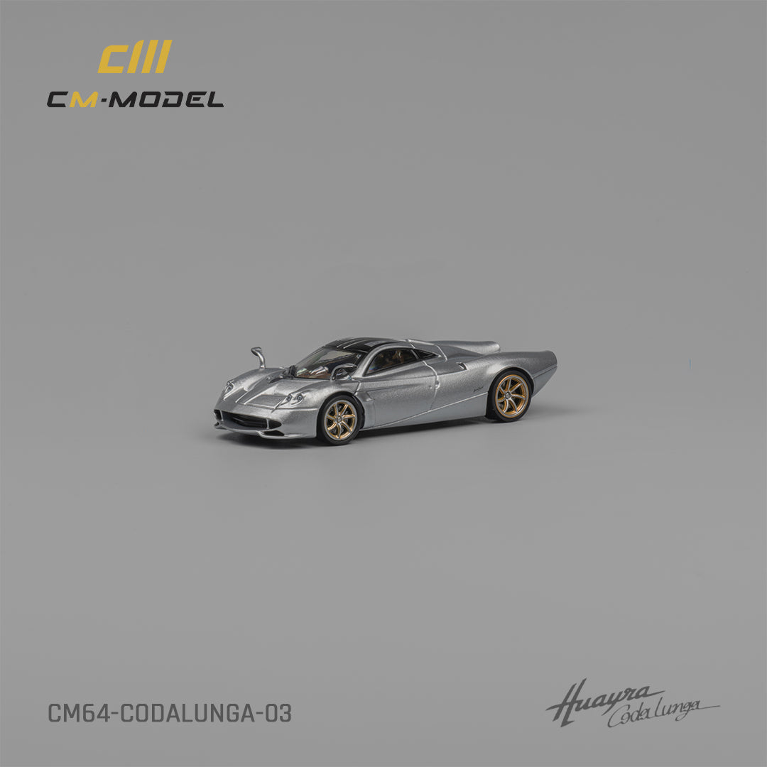 [CM MODEL] 1:64 Pagani Codalunga Metallic Silver