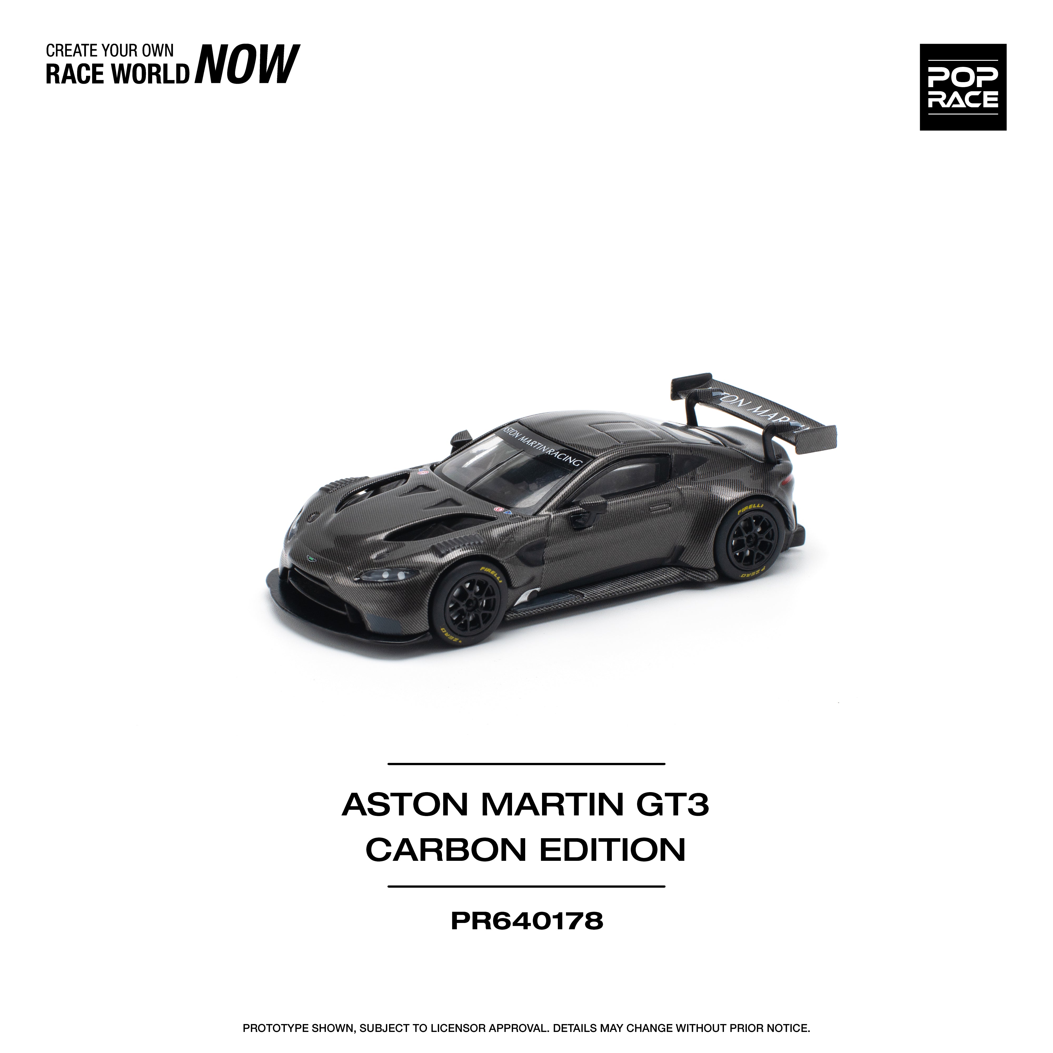 [POP RACE] 1:64 Aston Martin Vantage GT3 Carbon Edition