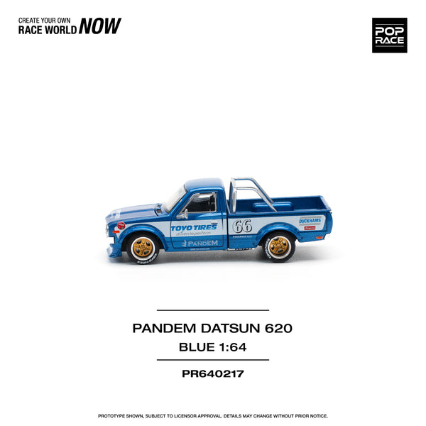 [POP RACE] 1:64 PANDEM Datsun 620 Blue