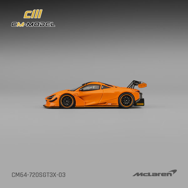 [CM MODEL] 1:64 Mclaren 720SGT3X Papaya Orange