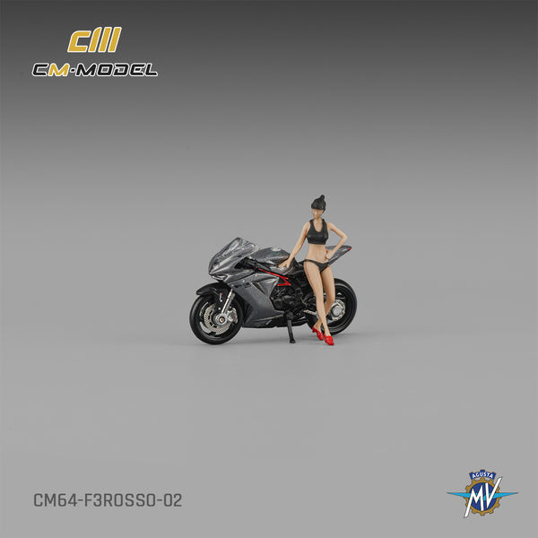 [CM MODEL] 1:64 MV Agusta F3rosso Metallic Gray