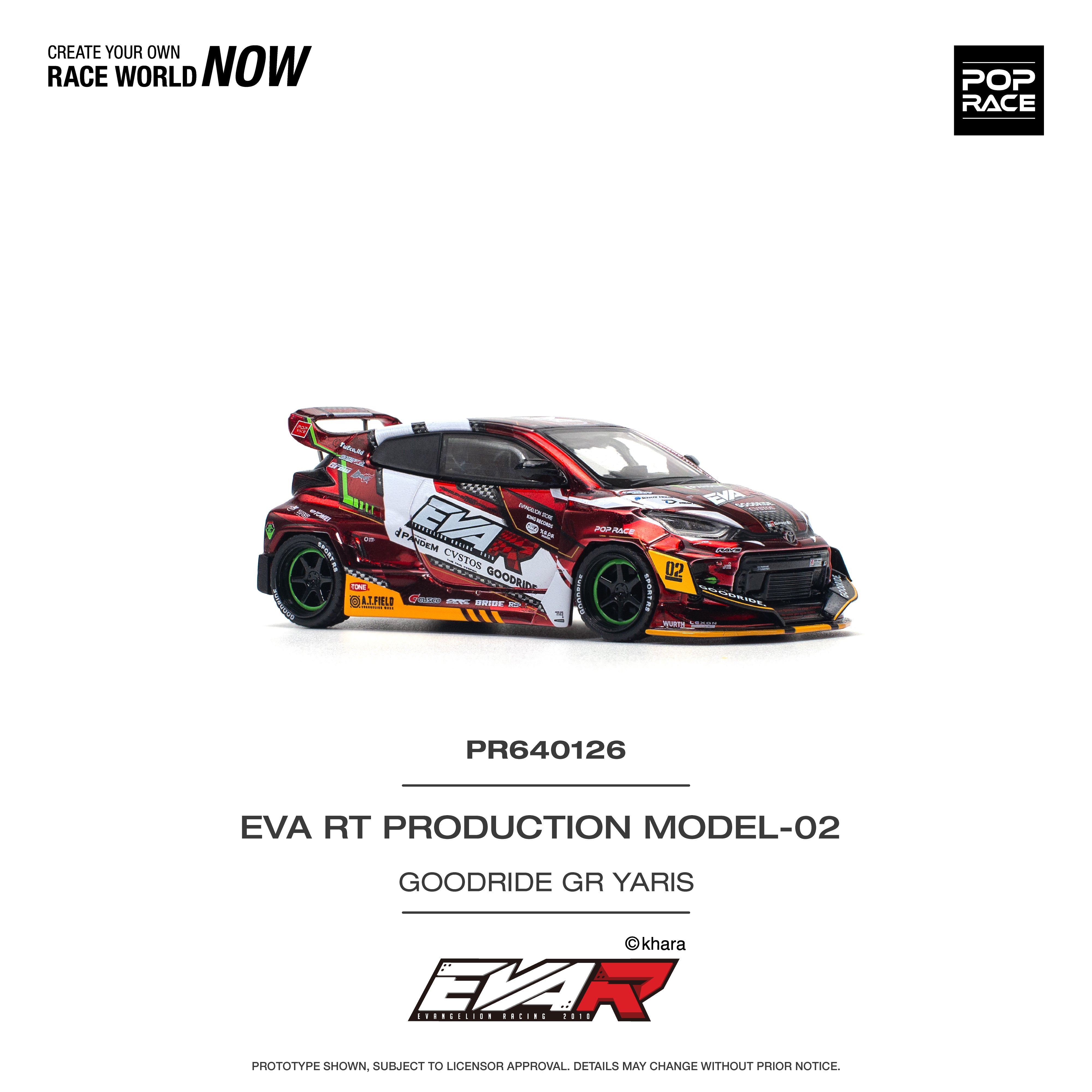 [POP RACE] 1:64 Eva RT Production Model-02 Goodride GR Yaris