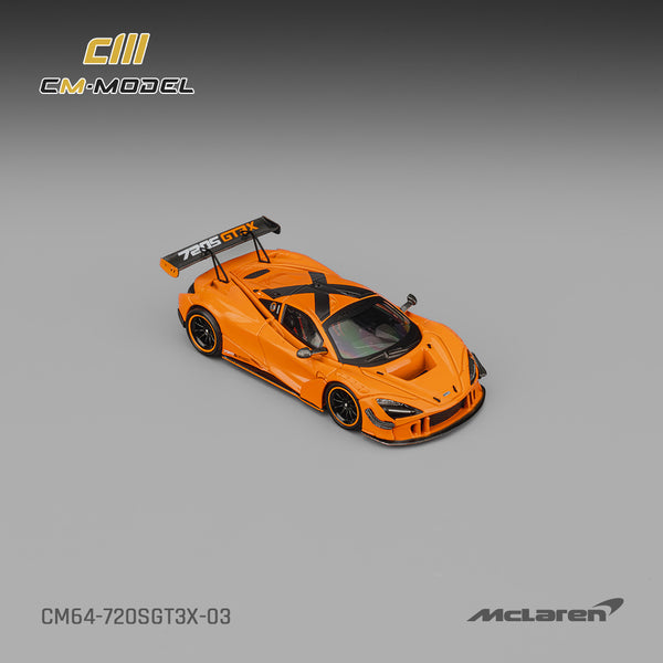 [CM MODEL] 1:64 Mclaren 720SGT3X Papaya Orange