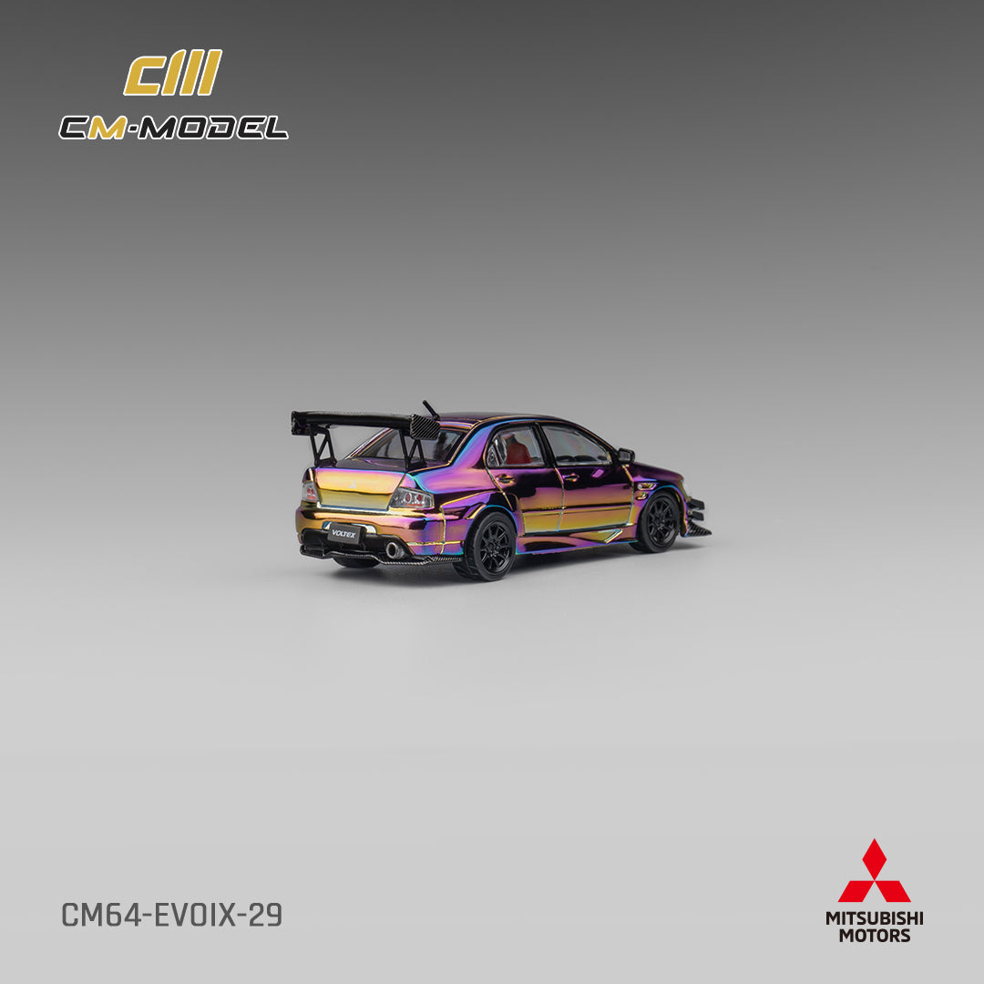 [CM MODEL] 1:64 Misubishi Lancer Evo IX Widebody Chrome