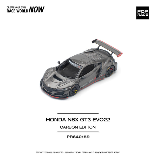 [POP RACE] 1:64 Honda NSX GT3 EVO22 Carbon Edition