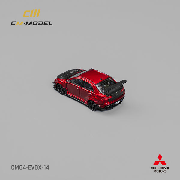 [CM MODEL] 1:64 Mitsubishi Lancer Evo X Varis Metallic Red