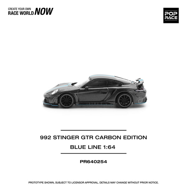 [POP RACE] 1:64 992 Stinger GTR Carbon Edition (Blue Line)